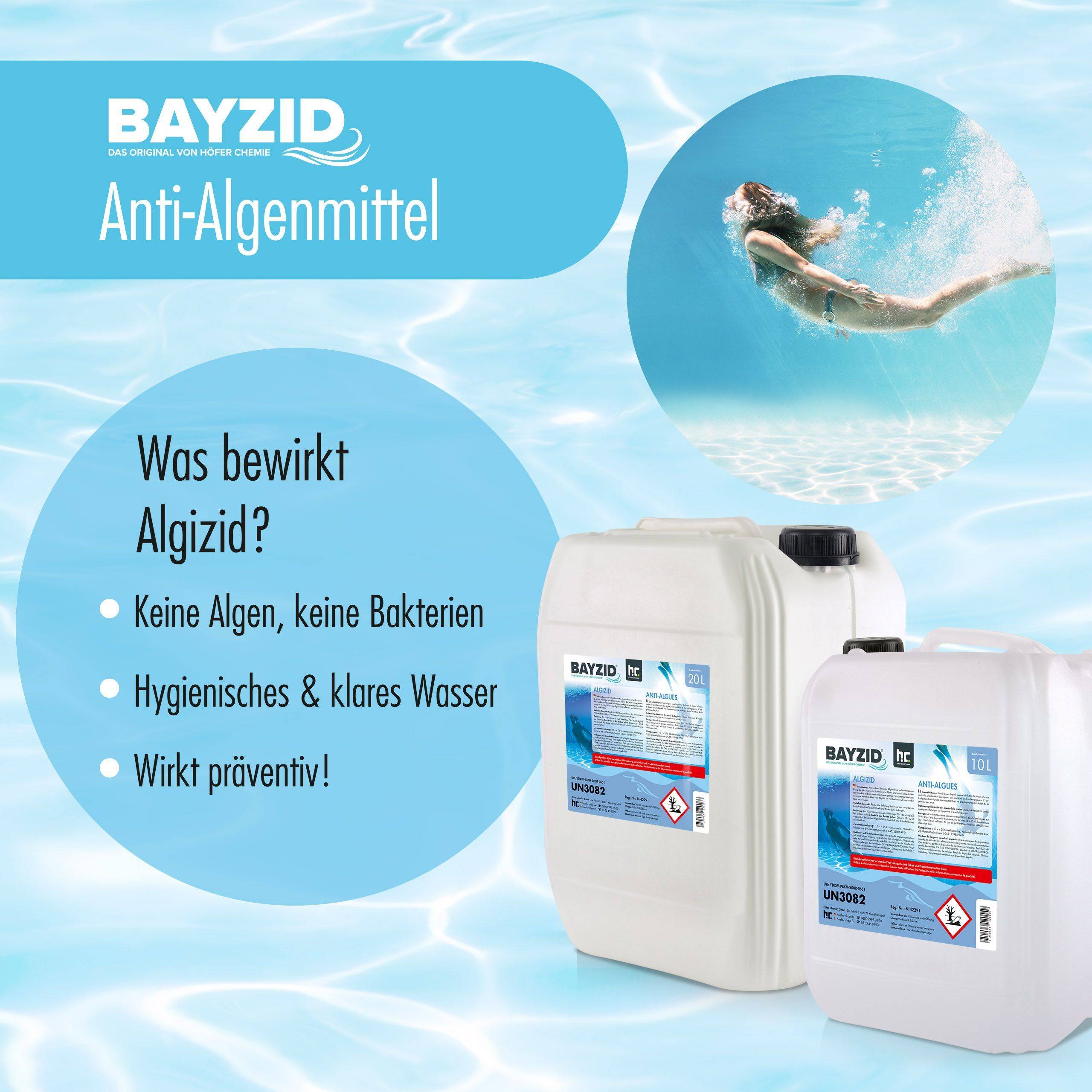 Anti-algues BAYZID® en bidon de 5 L x 2 - Image 3
