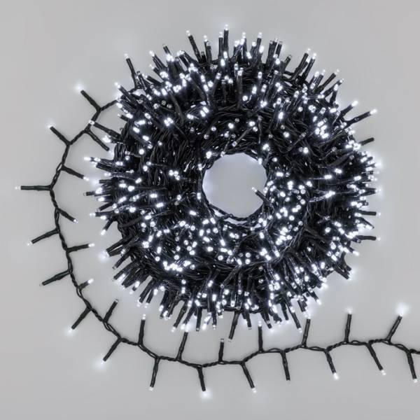 Lotti - Guirlande lumineuse extérieur Boa 20M D6cm 1000 mini LED blanc froid Multiflash 31V IP44 Lotti - Imagen 1