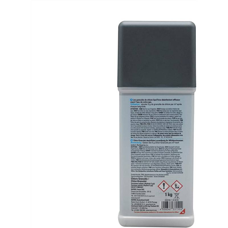 Chlore Granulés spa Bayrol SpaTime - 1 kg - 1 kg - Imagen 2