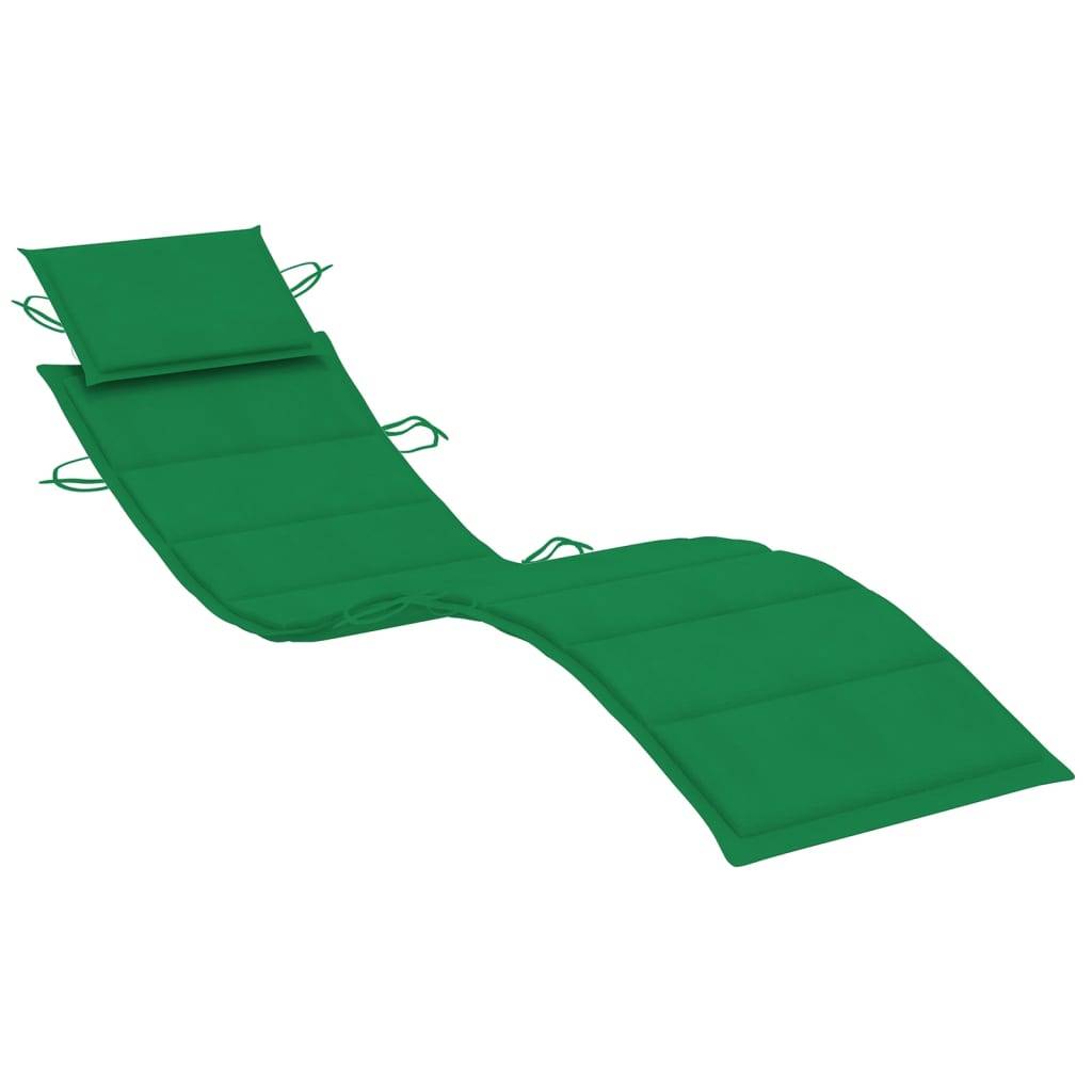 Helloshop26 - Transat chaise longue bain de soleil lit de jardin terrasse meuble d'extérieur avec coussin bois d'acacia solide - Imagen 6