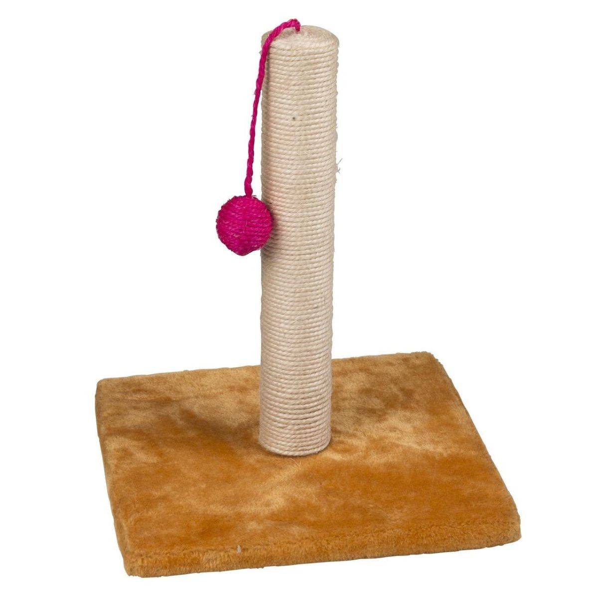 Griffoir pour Chat avec Balle Grattoir Chaton Hauteur 30 cm Peluche moelleuse - Imagen 2