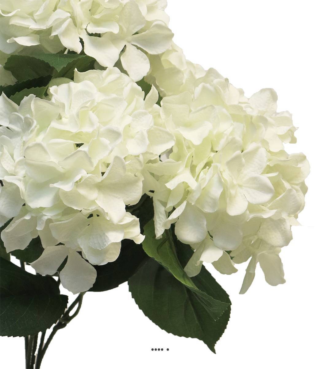 Artificielles - Bouquet d&rsquo;Hortensia artificiel en branche, H 45 cm Crème - BEST - couleur: Crème - Imagen 4