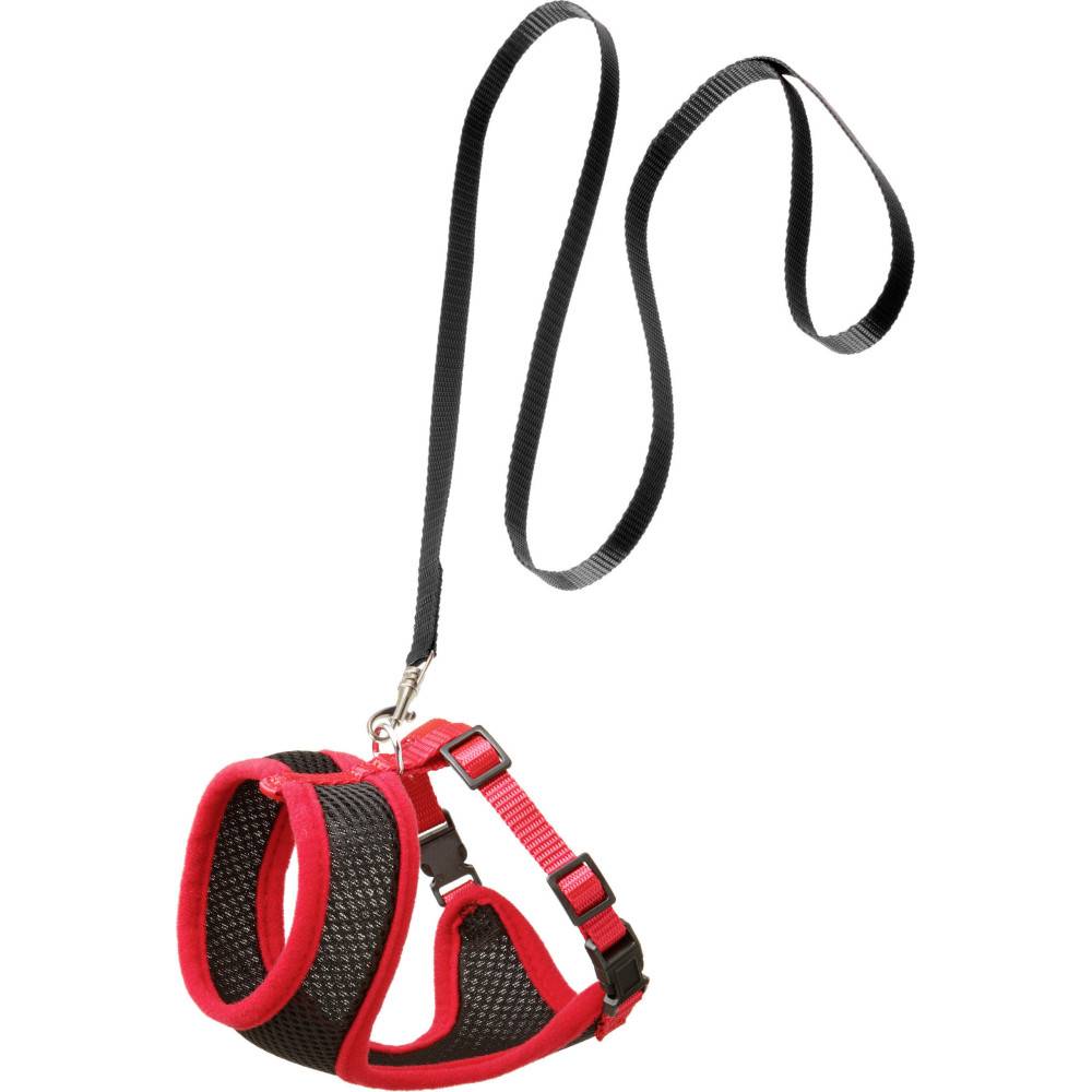 Harnais pour grand chat, couleur noir et rouge, taille L, réglable - Imagen 2