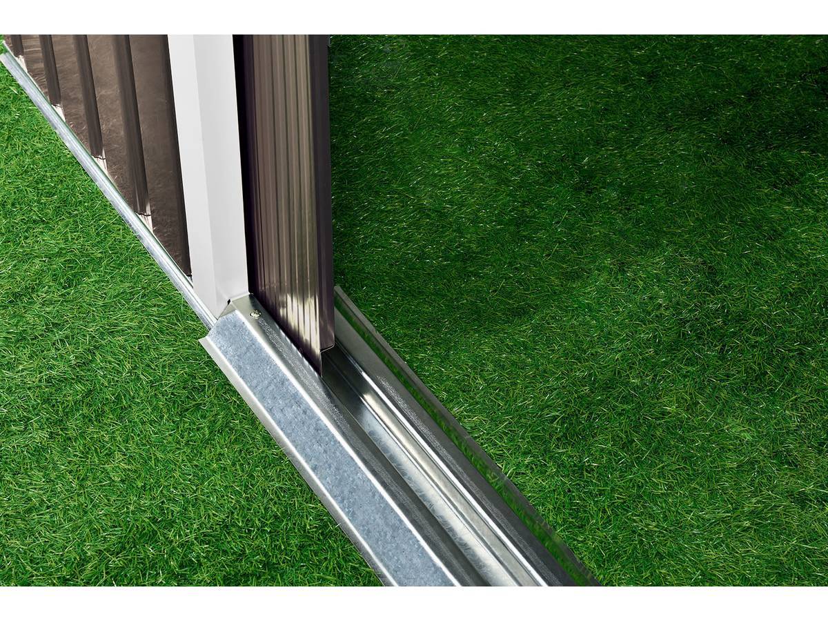 Habitat Et Jardin - Abri De Jardin Métal "dallas" 15,16 M² Avec Abri Bûche - Taupe -habitat Et Jardin - Imagen 6