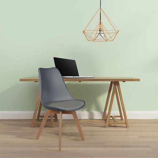 ALTOBUY - Lot de 2 Chaises Scandinaves Grises - MEDALINE - Image 5