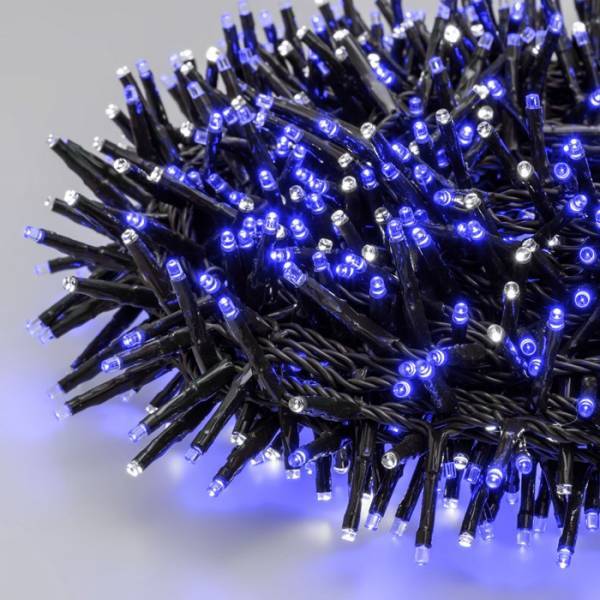 Lotti - Guirlande lumineuse Boa 20M D6cm 1000 mini LED Bleu et blanc froid Multiflash 31V IP44 Lotti - Imagen 4