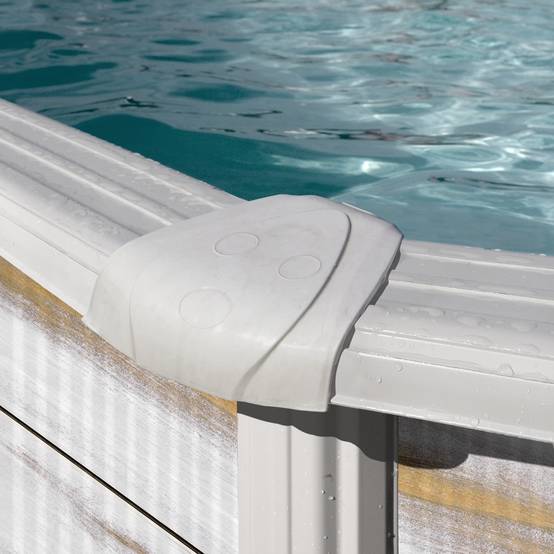 Gre Pools - Piscine ronde acier Ø4,80m x H: 1,22m - Imitation bois Nordique Gre Pools - Image 4