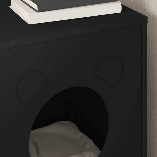 Chatiere bois noir 42,5 x 40 x 53 cm - Prolenta premium p336.2 - Image 4