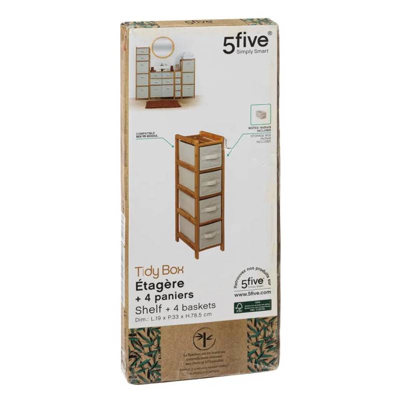 Etagère fine 4 tiroirs Tidy Box 5five - Image 4