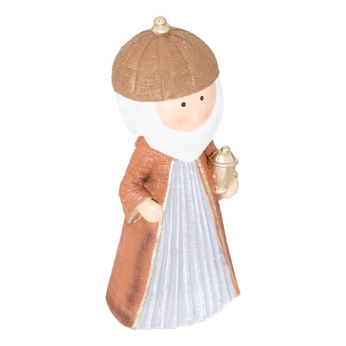Atmosphera - Lot de 8 santons Tumma en résine H. 12 cm - Atmosphera Créateur d'intérieur - Image 4