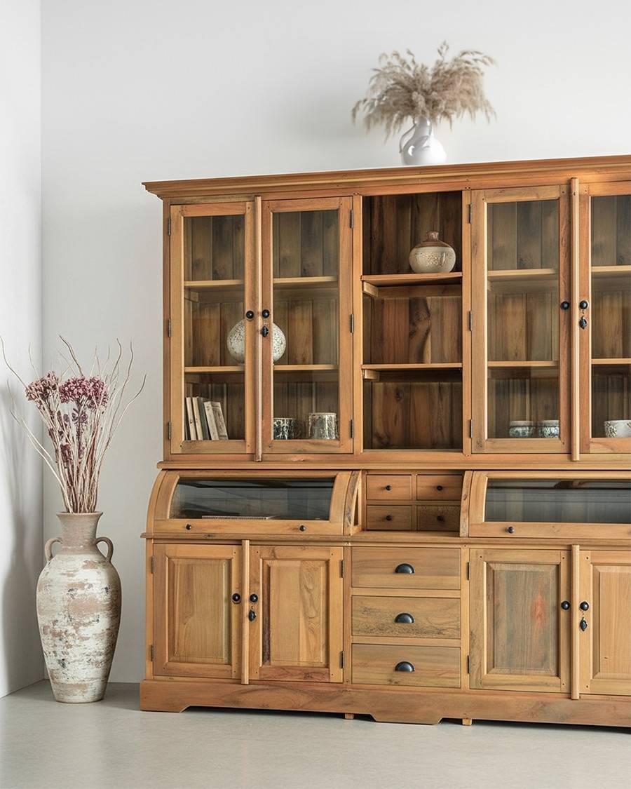Hikari - Bibliothèque en bois massif - UNIQKA - Imagen 1