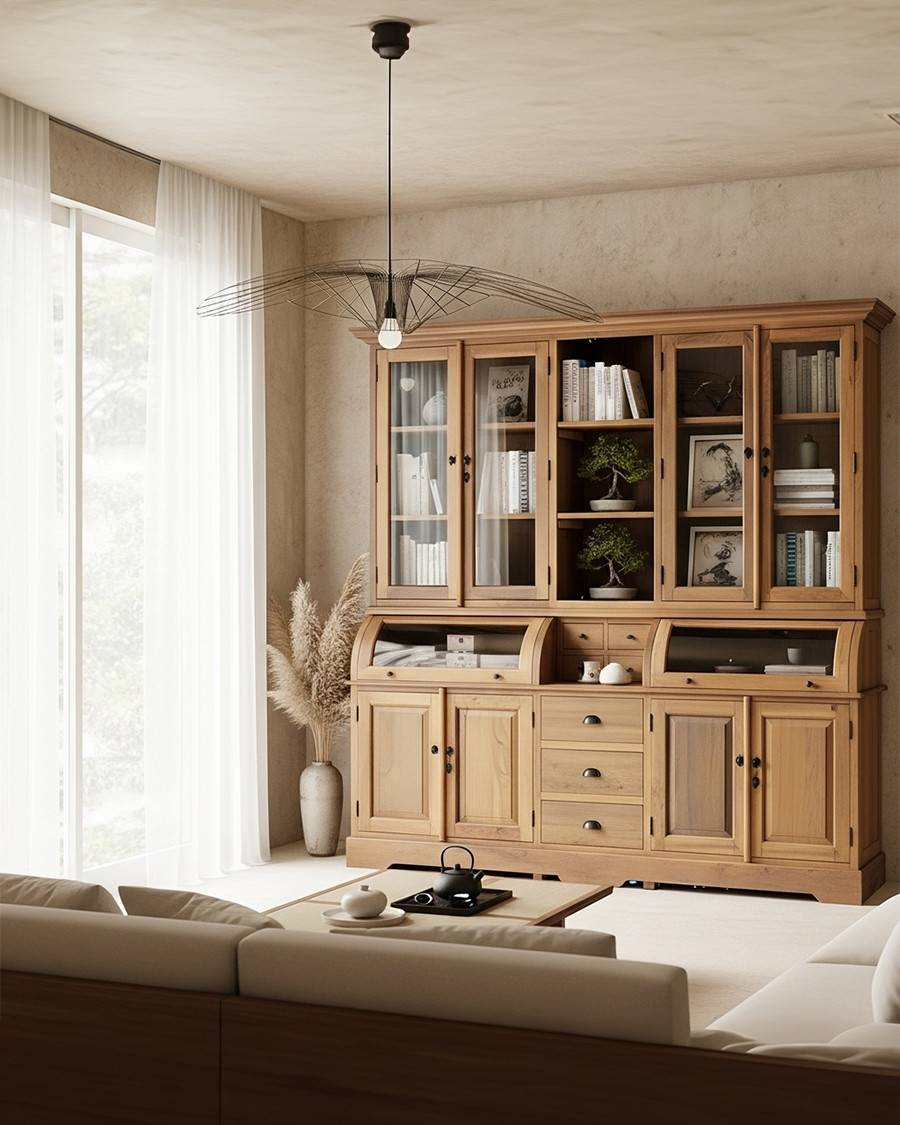 Hikari - Bibliothèque en bois massif - UNIQKA - Imagen 2