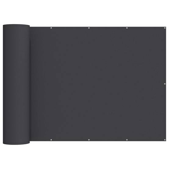 Écran de confidentialité balcon polyester noir 1000 x 150 cm - PANGIVO - Image 1