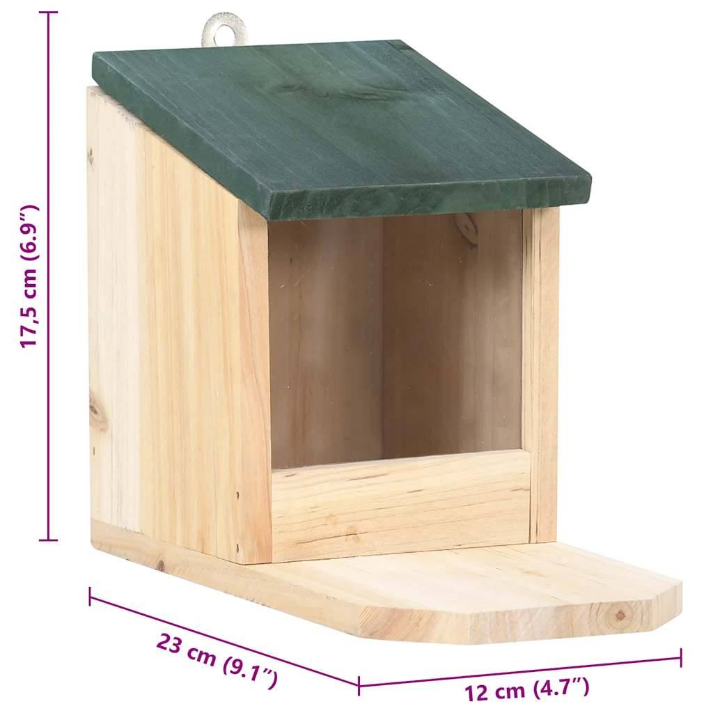 Vidaxl - Maisons pour écureuils 4 pcs Bois de sapin vidaXL 47231 - Imagen 2