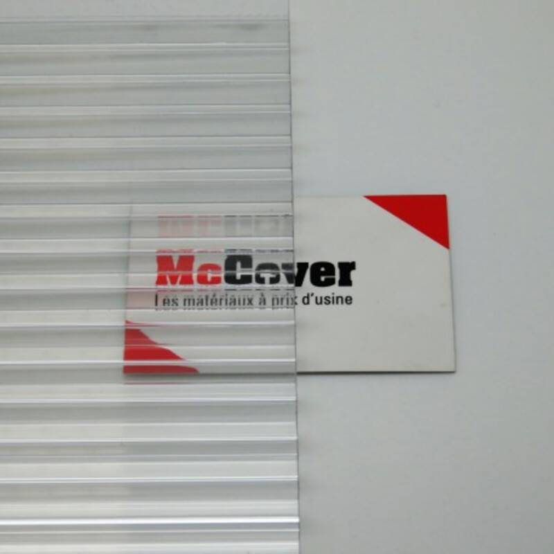 PLAQUE POLYCARBONATE ALVÉOLAIRE 5000 X 980 X 16MM - Coloris - Clair, Epaisseur - 16 mm, Largeur - 98 cm, Longueur - 5 m - Image 2