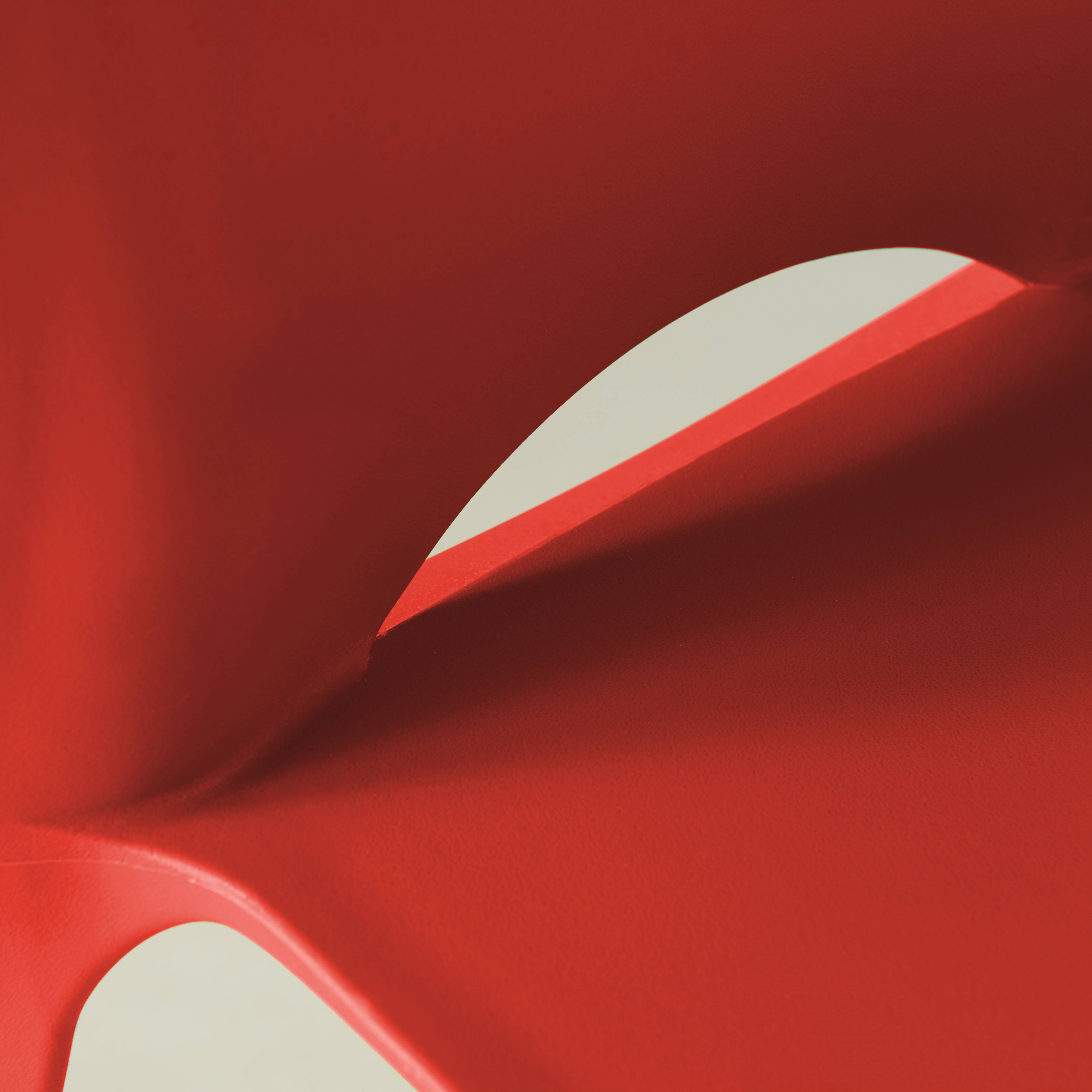 Oviala - Chaise de jardin en plastique rouge London - Oviala - Imagen 5