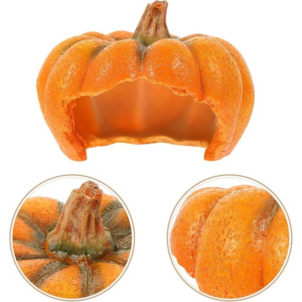 DtopbuyAge - Décor Citrouille Aquarium Cachette Reptile - Image 2
