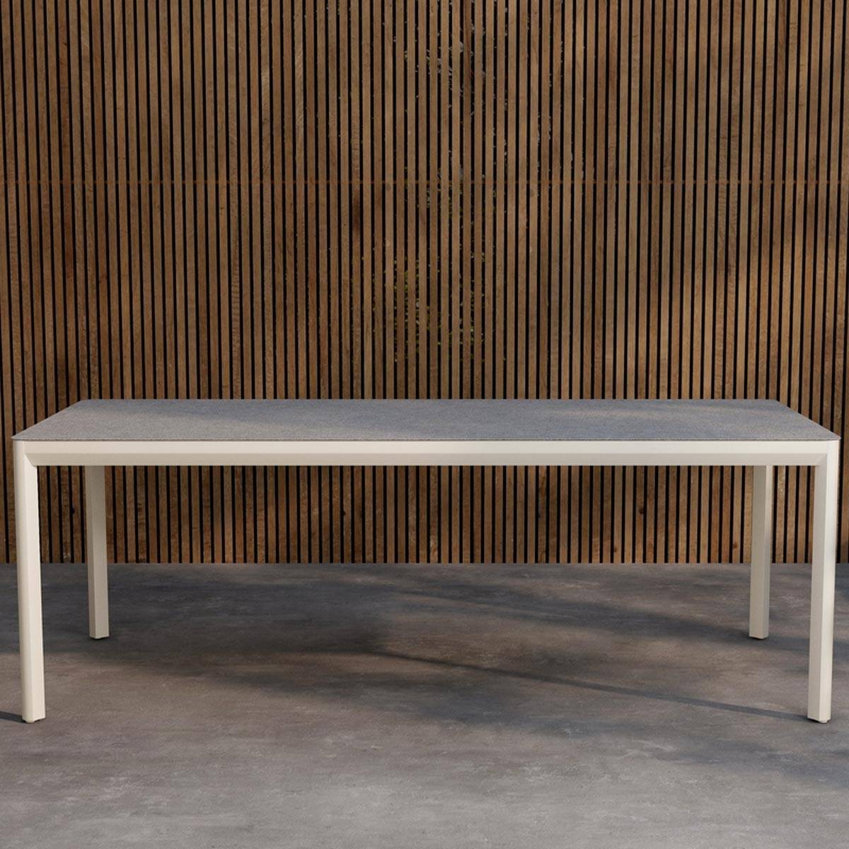 Paris Prix - Table de Jardin "Lino"  220cm Beige - Image 3