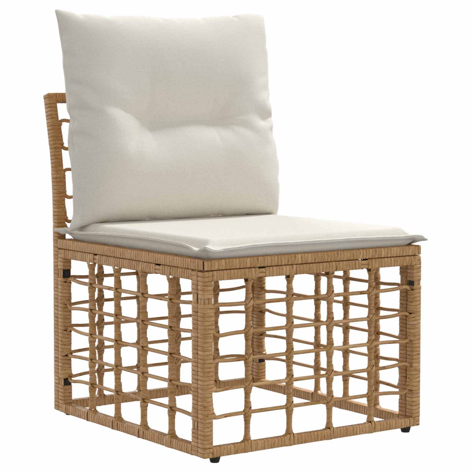 Vidaxl - Ensemble de canapés d'extérieur 4 pcs-Salons de jardin Blanc Naturel et Crème 109509 - Image 4