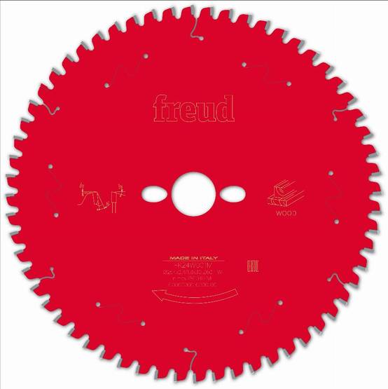 Lame pour scie circulaire portative FREUD - Ø254 2,4/1,8 AL30 Z60 BA -5° - F03FS09755 -FR24W001M