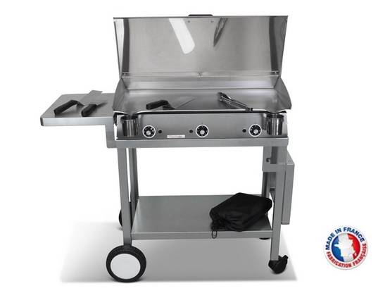 Pack plancha électrique PLANCHAELEC LUX 830 INOX - CHARIOT MONCEAU - Image 2