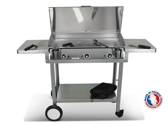 Pack plancha électrique PLANCHAELEC LUX 830 INOX - CHARIOT MONCEAU - Image 3
