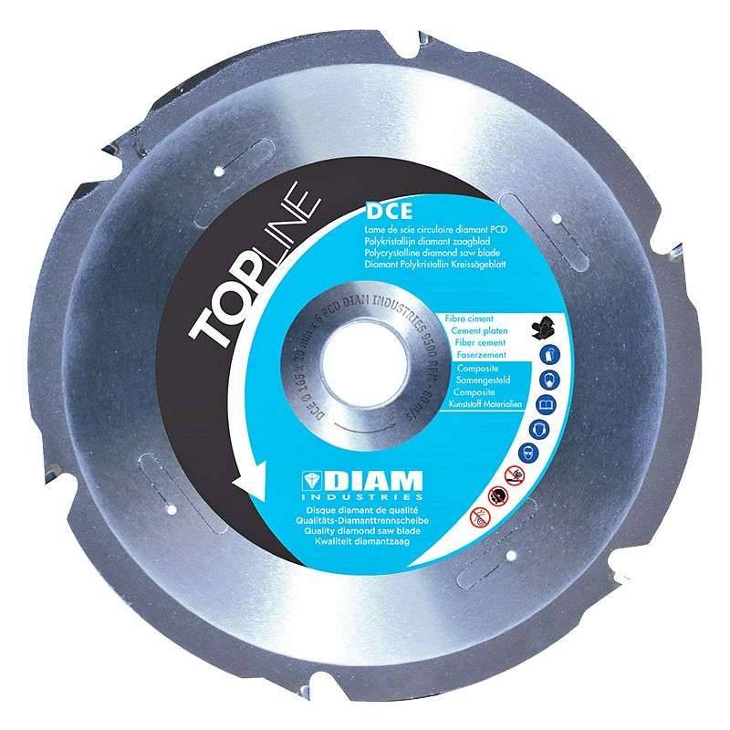 Lame de scie circulaire DIAM INDUSTRIES DCE Gamme TOPLINE polycristallin - taille Ø 250 mm - DIAM INDUSTRIES