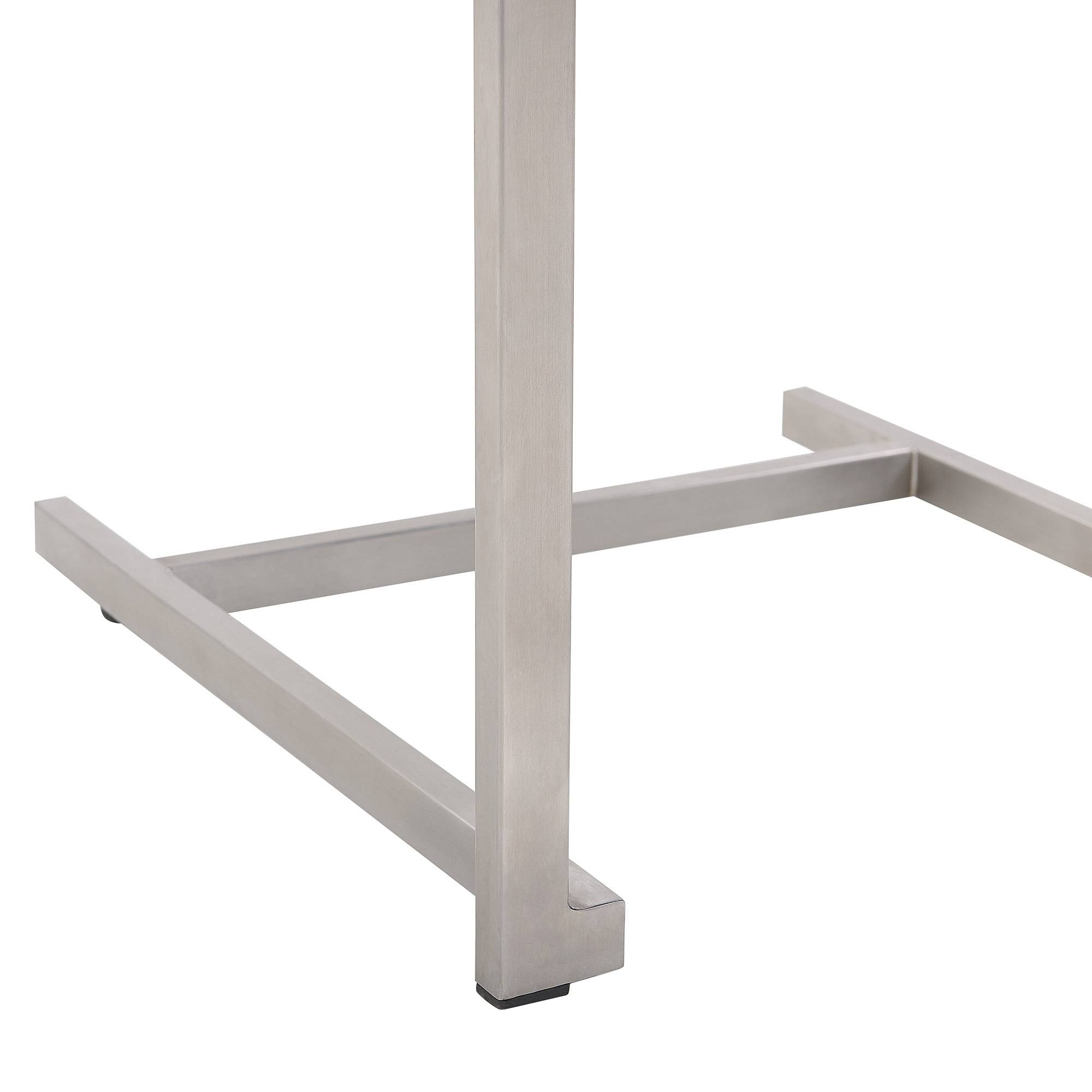 Beliani - Lot de 6 Chaises de Jardin en Porte-à-faux en Acier Inox et Textile Beige Design Moderne Très Tendance pour Terrasse Balcon ou Patio Beliani - Imagen 8