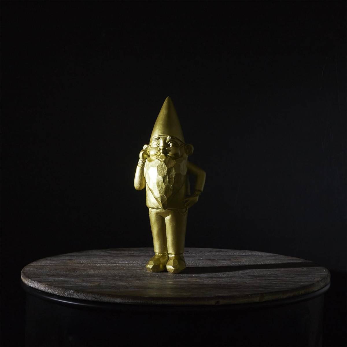 The Home Deco Factory - Statue intérieure extérieure en polyrésine Nain 13.5 x 12 x 33 cm Star - Imagen 5