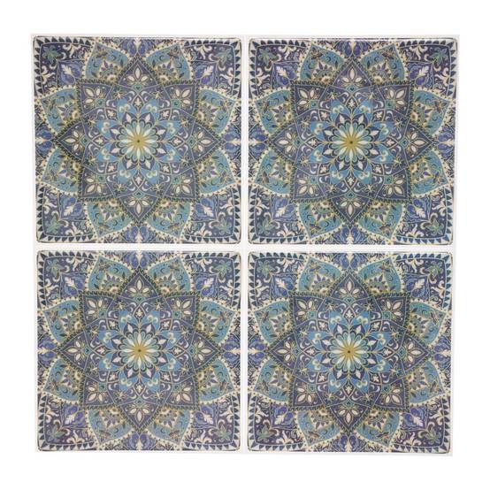 Lot de 2 Stickers "Caro Mosaic II" 26x26cm Multicolore - Image 1