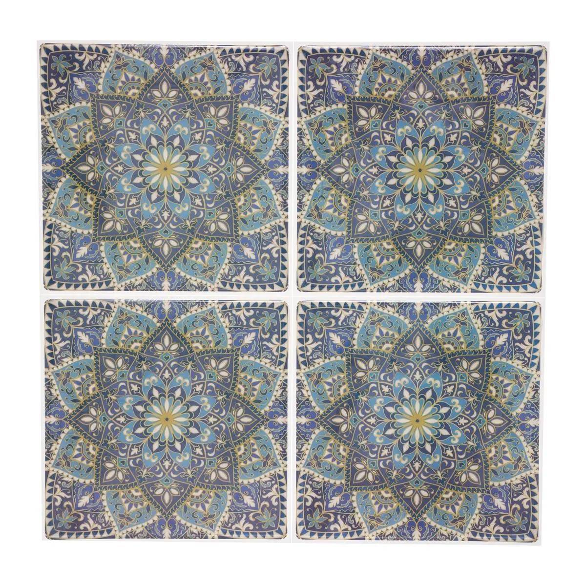 Lot de 2 Stickers "Caro Mosaic II" 26x26cm Multicolore - Image 1