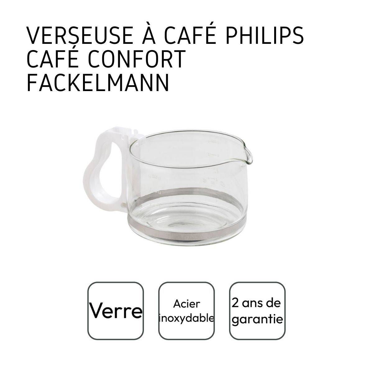 Verseuse à café compatible avec la cafetière Philips Confort 12 tasses Fackelmann - Image 4