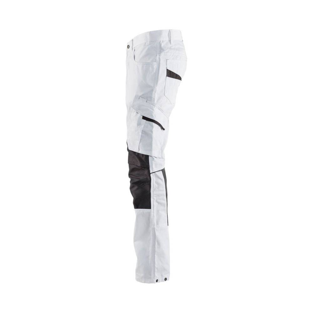 Pantalon de travail peintre Blaklader +STRETCH Blanc / Gris 42 - Image 4