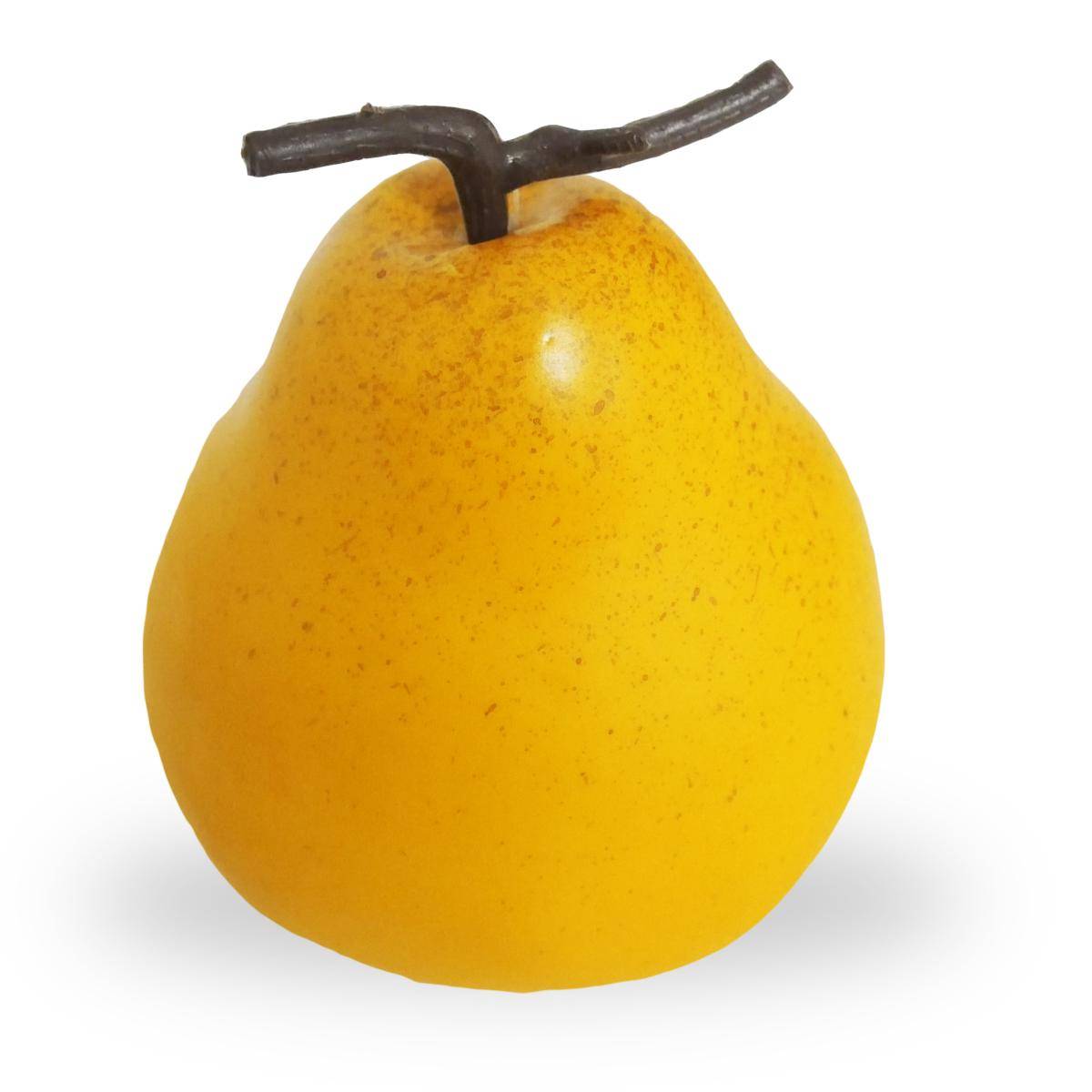 Artificielles - Poire Comice fruit artificiel H 10 cm D 8 cm 75g Superbe - Imagen 1