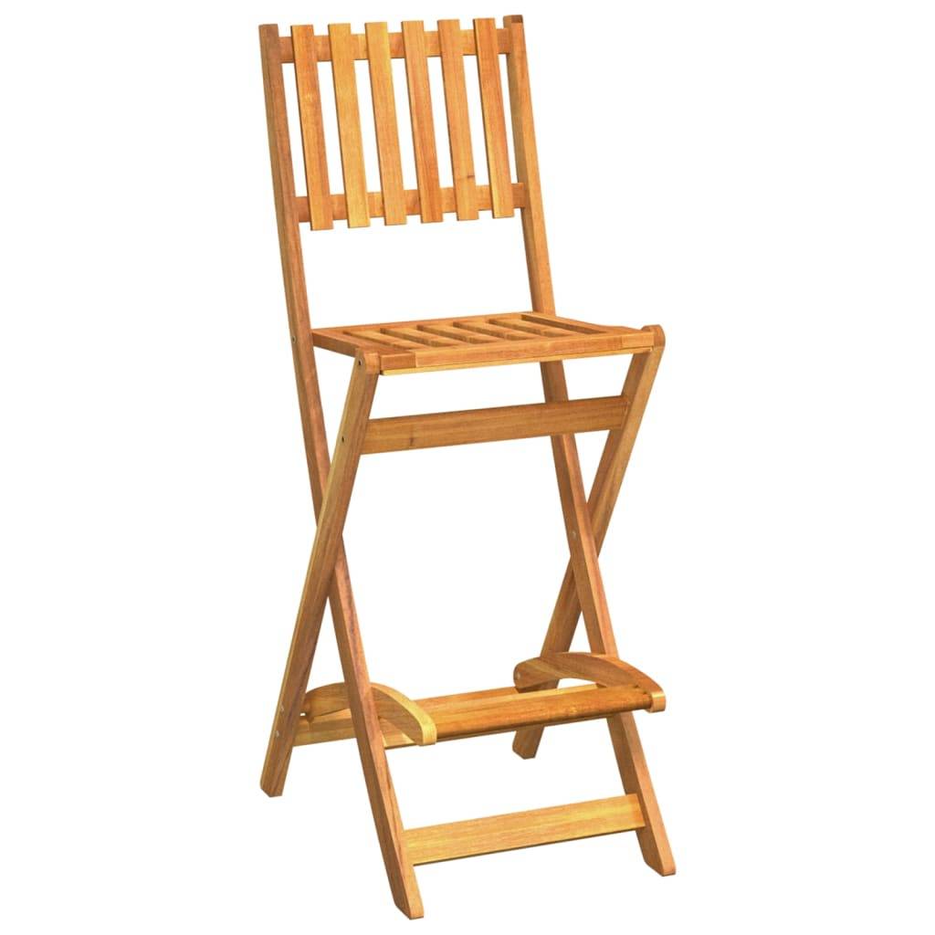 Helloshop26 - Ensemble de bar d'extérieur 5 pièces bois d'acacia massif - Imagen 3