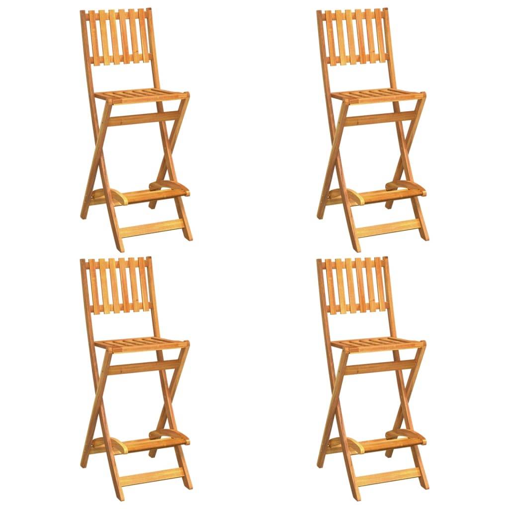 Helloshop26 - Ensemble de bar d'extérieur 5 pièces bois d'acacia massif - Imagen 2