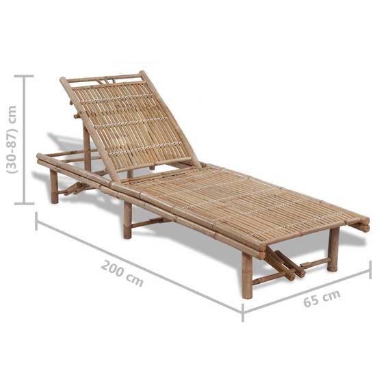Bain de soleil - transat Bambou - Meuble Pro - Image 6