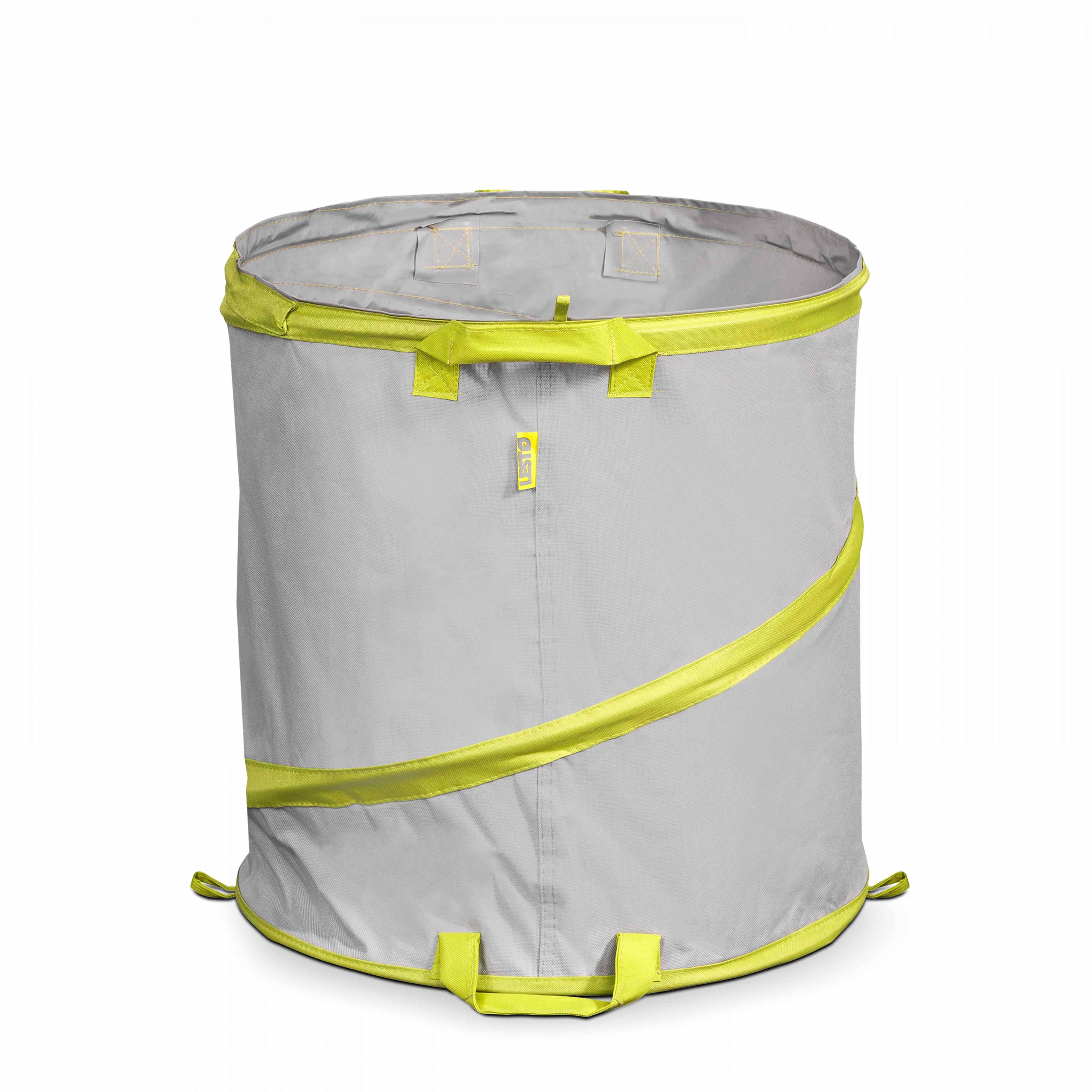 Oviala - Lot de 3 sacs à déchets de jardin 85l polyester gris Lesto - Oviala - Imagen 2