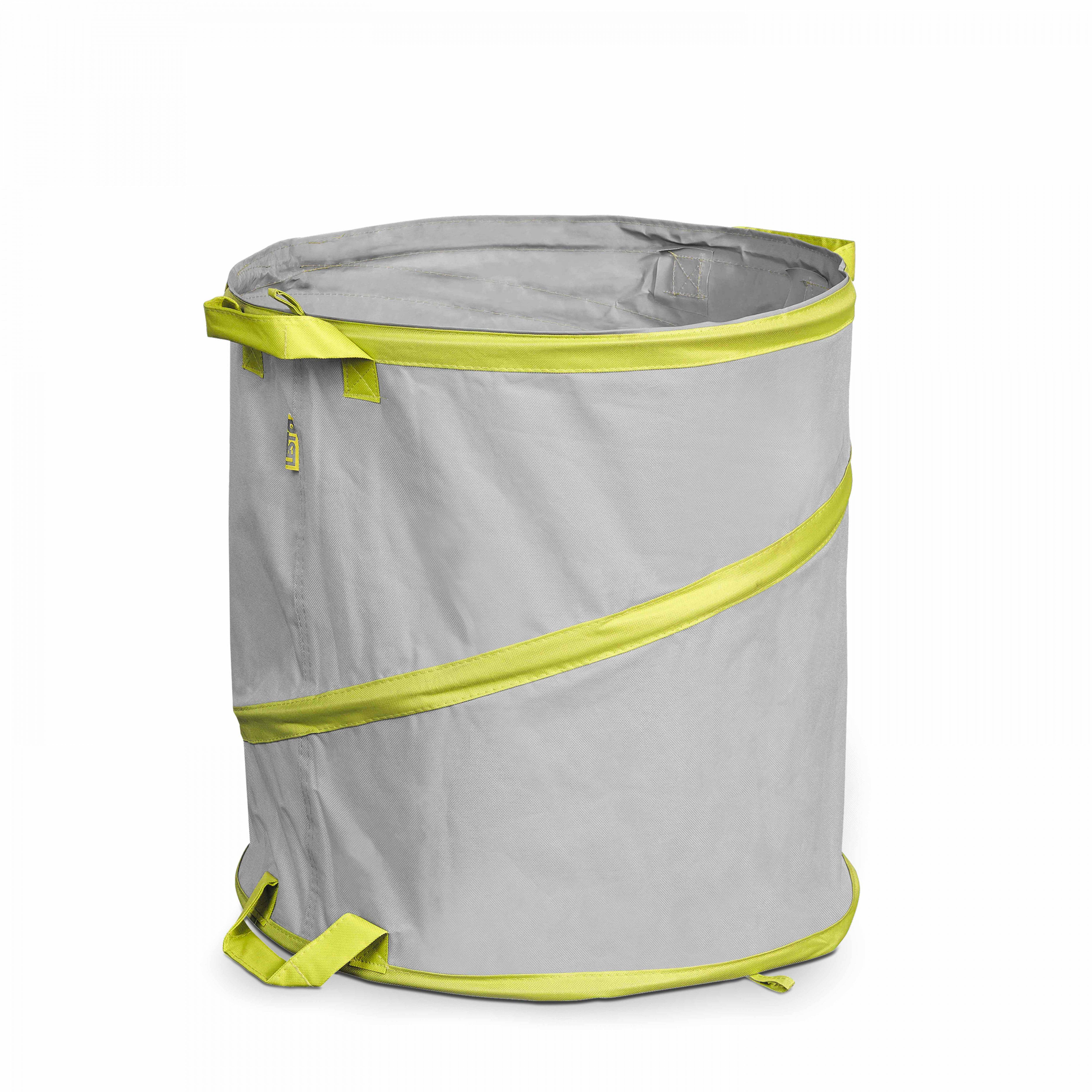 Oviala - Lot de 3 sacs à déchets de jardin 85l polyester gris Lesto - Oviala - Imagen 3