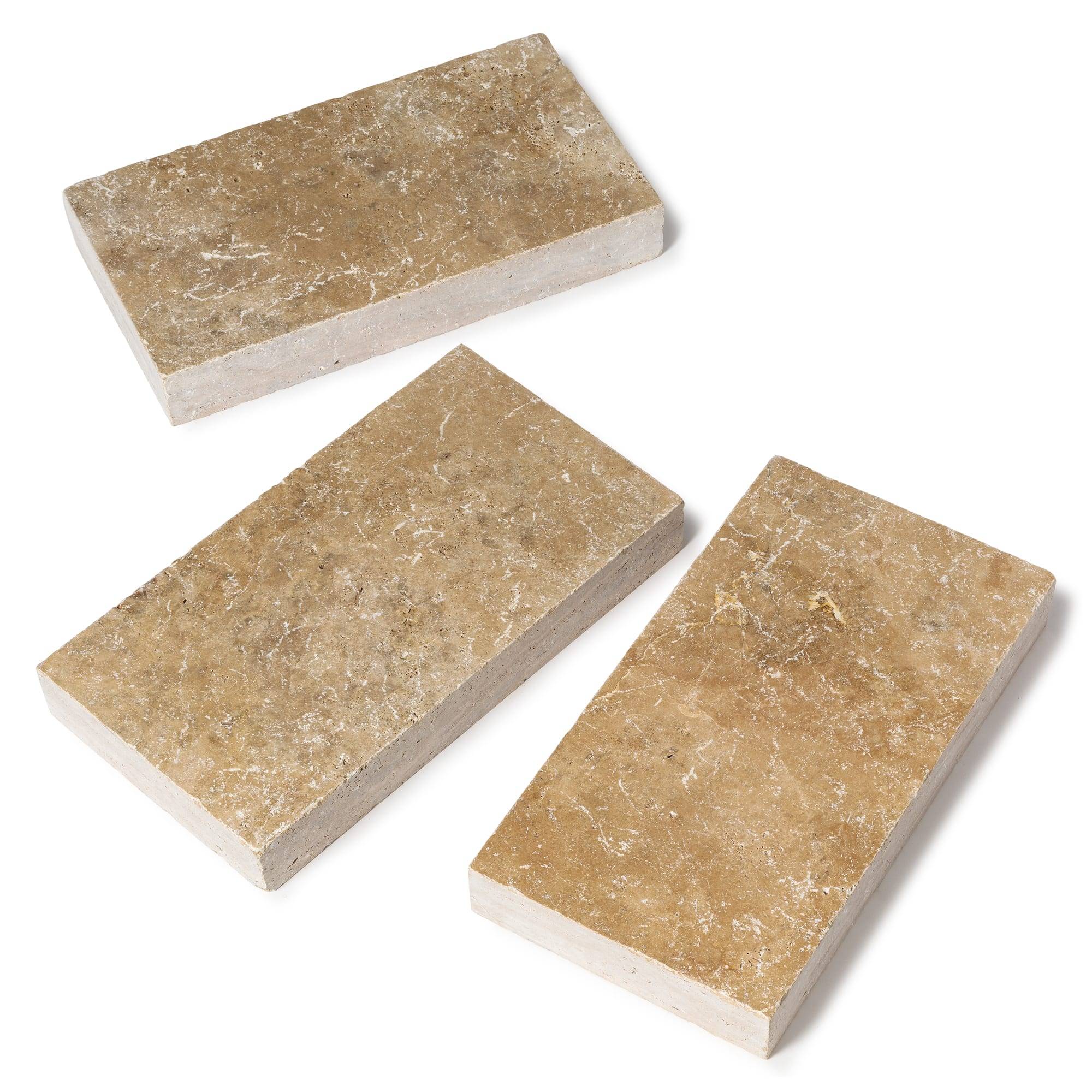 Margelle de piscine Travertin Beige Nuancé 61x33x8 cm Bord Droit (à l'unité) - RO'MA NATURE - Image 4