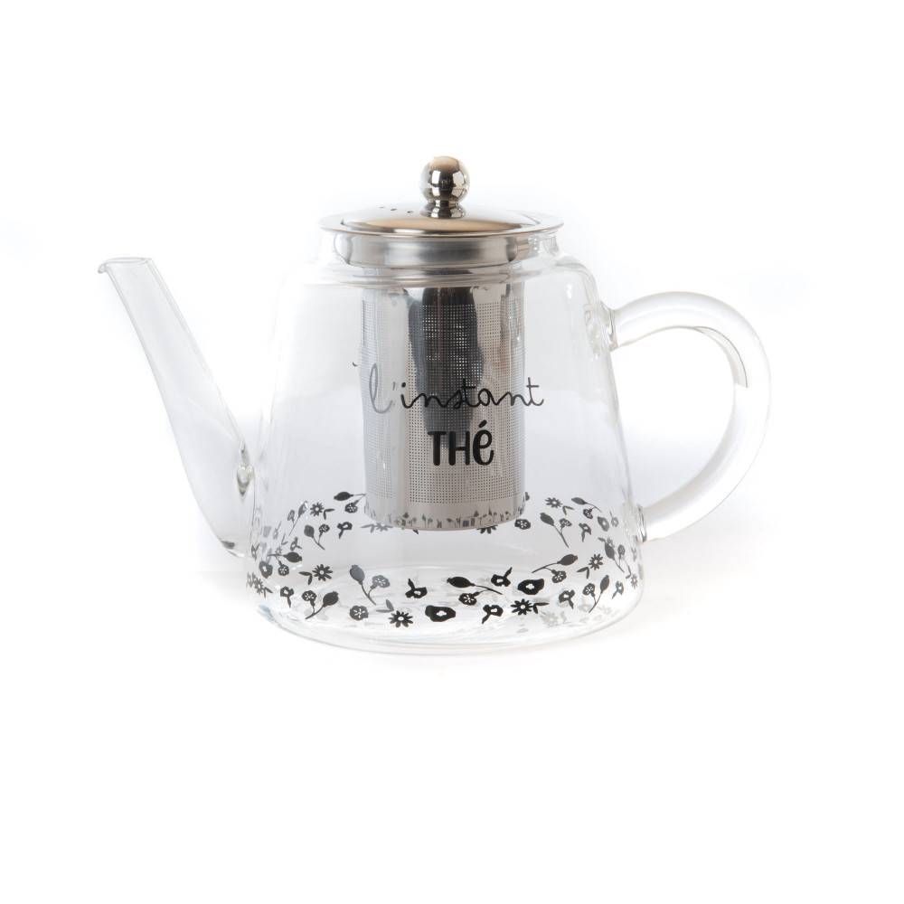 Amadeus - Théière infuseur flore en verre - Image 1