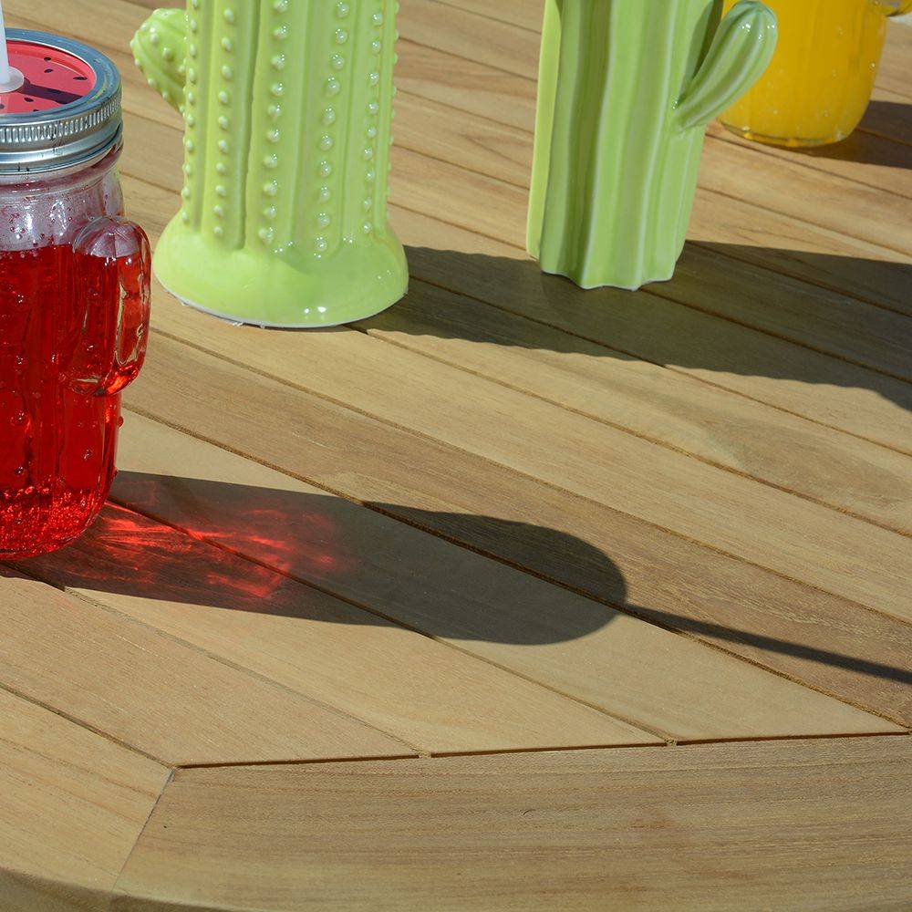 Table pliante ronde en teck massif Opio ø 75 cm - TECK'Attitude - Imagen 5