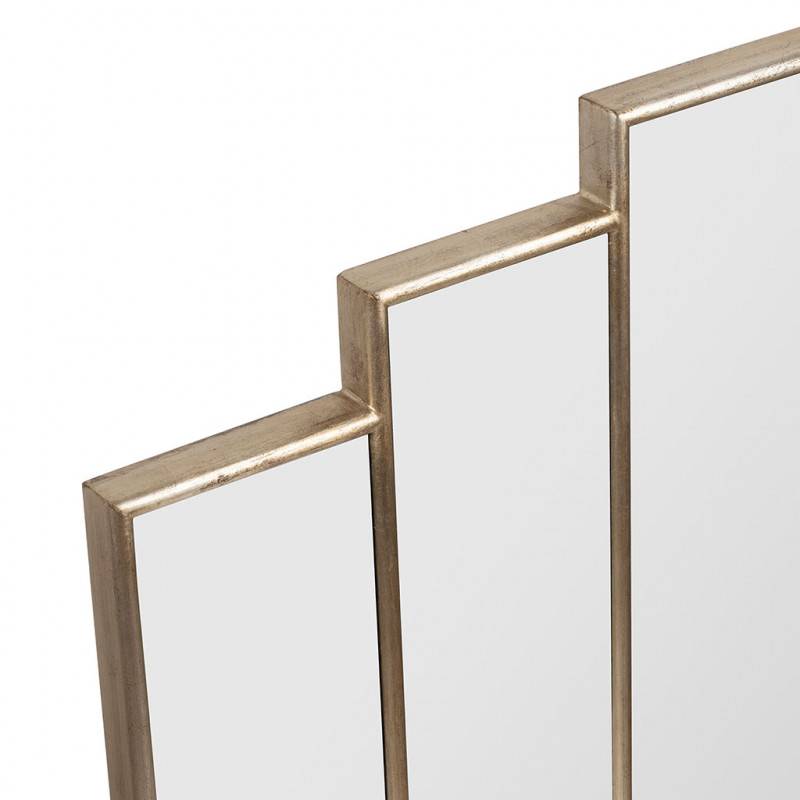 Grand miroir doré Elyptic 80x72x3cm - Image 2