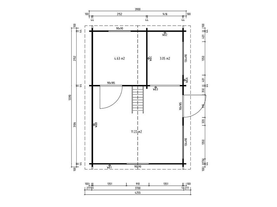 Direct Abris - Chalet de Jardin VICTORIA 20m2 - Epaisseur des Murs : 44mm - Mezzanine Echelle Incluse - Serrure a Cle - Double Vitrage - Imagen 10