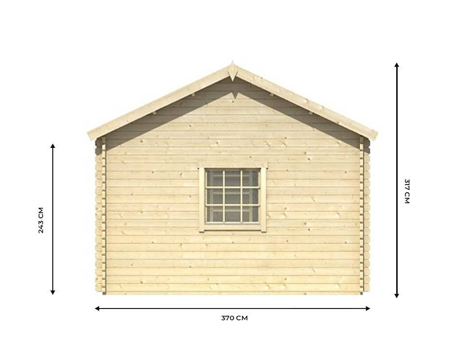 Direct Abris - Chalet de Jardin VICTORIA 20m2 - Epaisseur des Murs : 44mm - Mezzanine Echelle Incluse - Serrure a Cle - Double Vitrage - Imagen 8