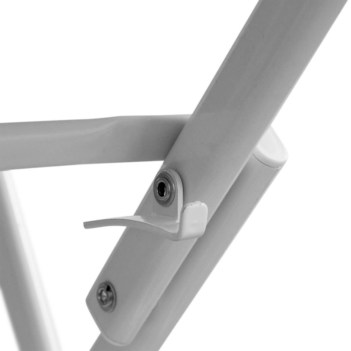 Table de jardin carrée Blanche 61x61xH73cm Camping Réceptions Festivals KZ GARDEN - Imagen 5