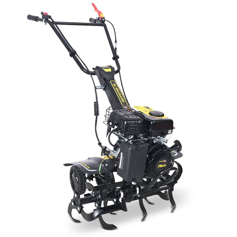 Gardeo Pro - Motoculteur thermique à arbre horizontal 79 CC - 6 fraises - largeur de travail 60cm