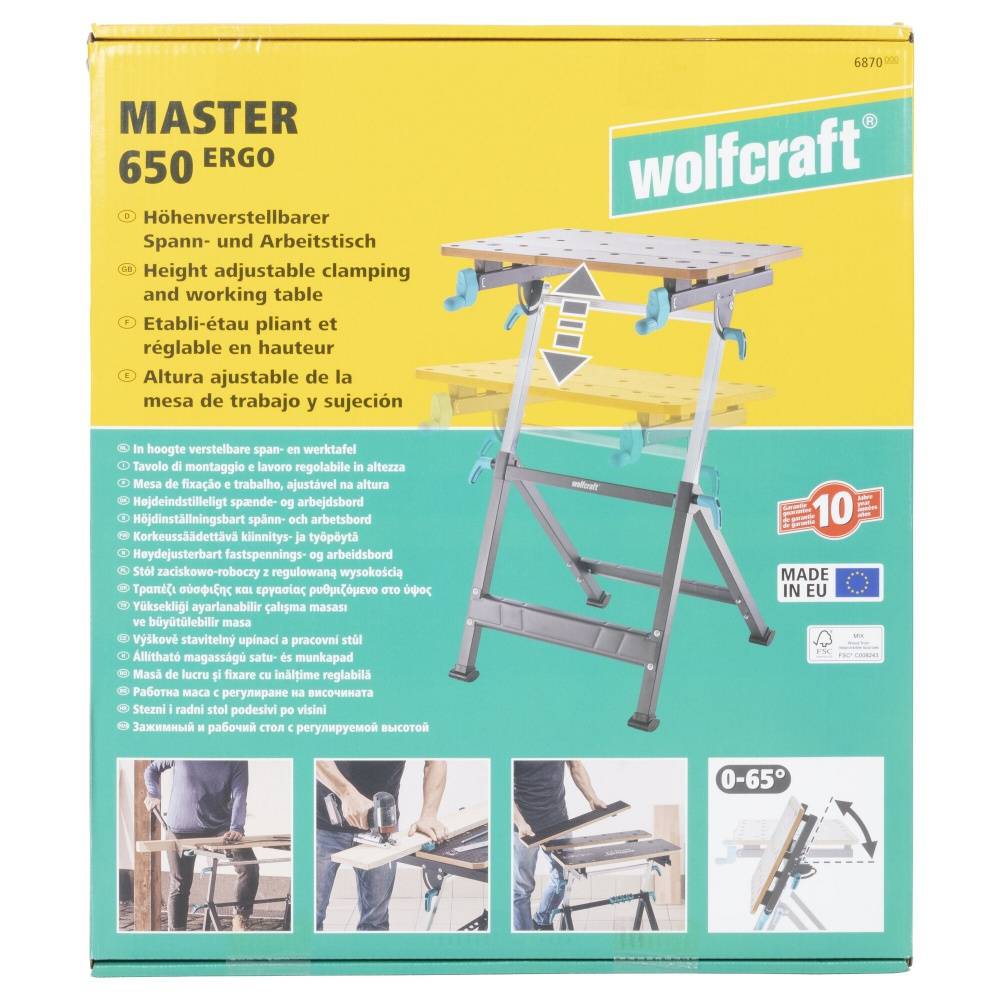 Wolfcraft - Etabli pliable WOLFCRAFT 6870000, 65X49 cm - Image 7