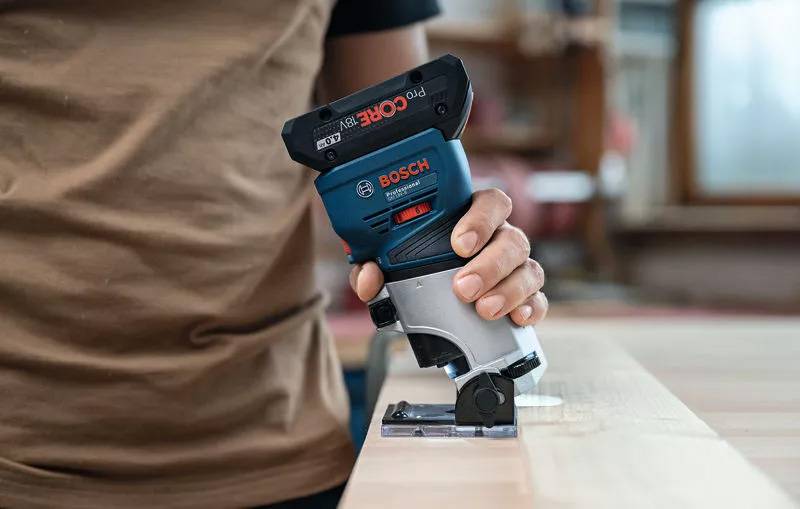 Bosch Professional - Affleureuse 18 V GKF 18V-8 Professional (sans batterie ni chargeur) + coffret L-BOXX - BOSCH - 06016C2001 - Imagen 9