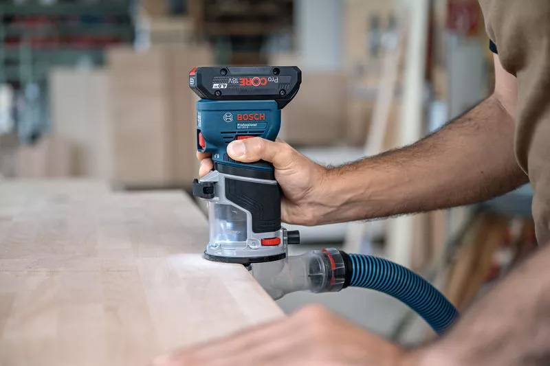 Bosch Professional - Affleureuse 18 V GKF 18V-8 Professional (sans batterie ni chargeur) + coffret L-BOXX - BOSCH - 06016C2001 - Imagen 5